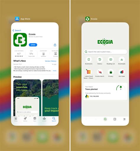 Почему удалить Ecosia на iPhone