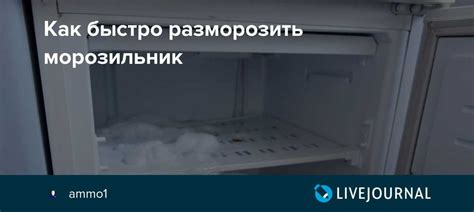 Правила размораживания холодильника