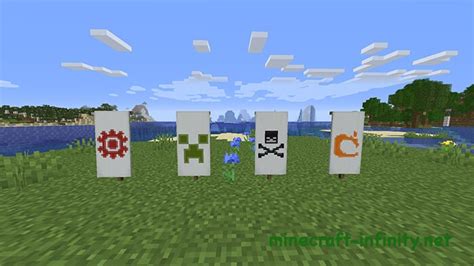 Превращение флага в цельный узор в Minecraft