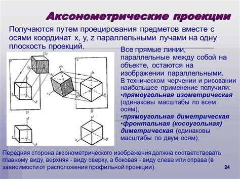 Преимущества аксонометрической проекции