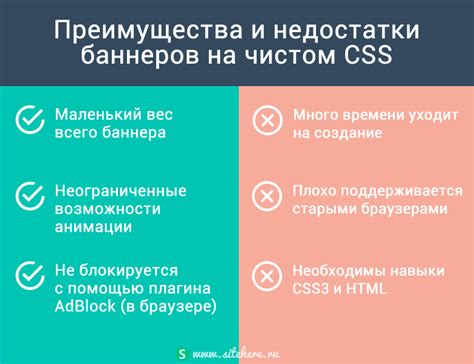 Преимущества и недостатки CSS