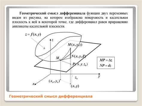 Применение дифференциала в математике и физике