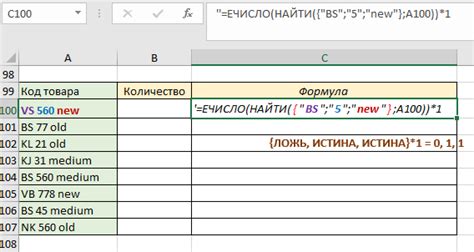 Примеры использования функции СУМПРОИЗВ в Excel