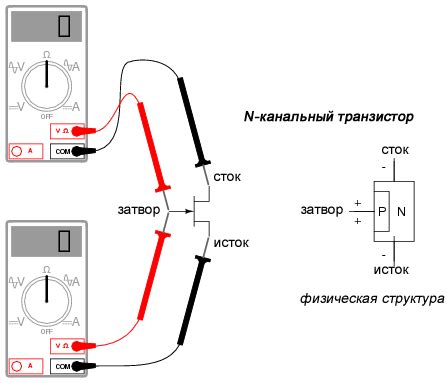 Проверка внешнего вида транзистора