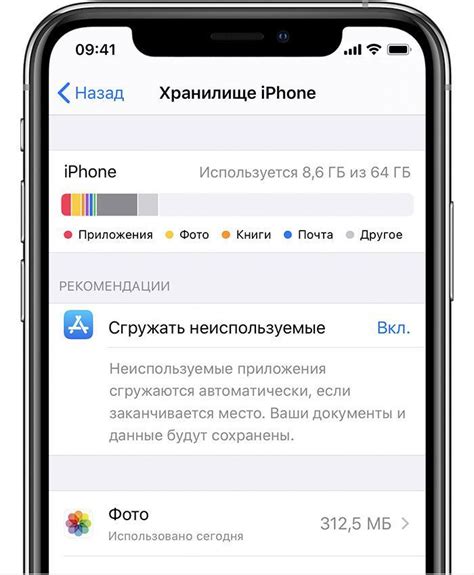 Проверка памяти через iCloud