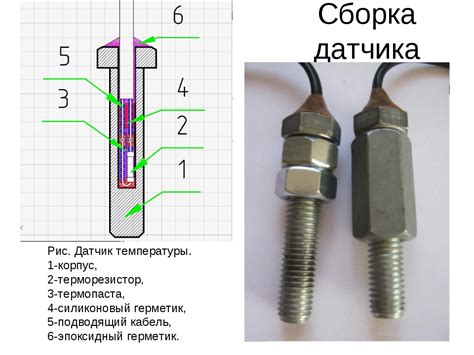 Работа датчиков температуры