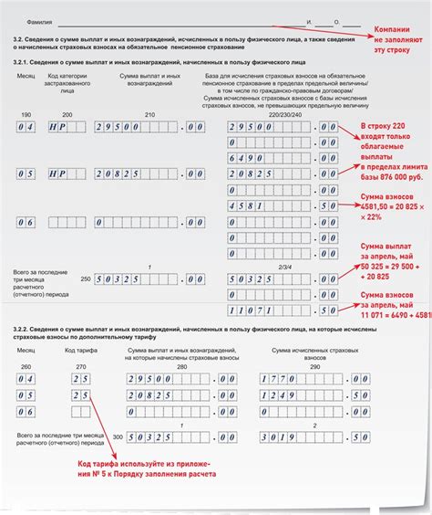 Раздел 3: Заполнение информации