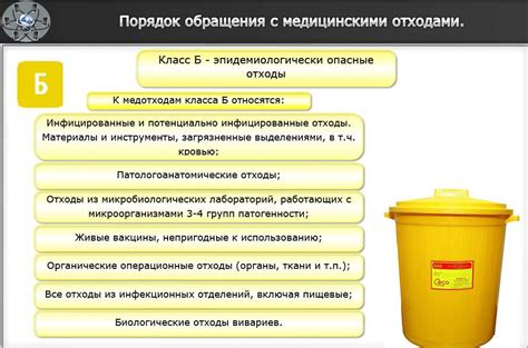 Раздел 3: Правила сортировки отходов класса Б