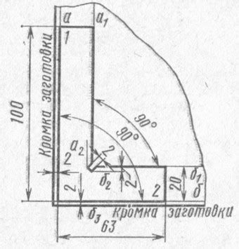 Разметка и набросок контуров