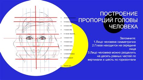 Разметка пропорций глаза на эскизе