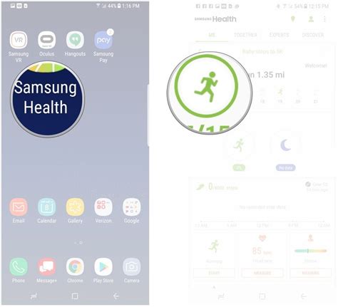 Регистрация и настройка монитора Samsung Health