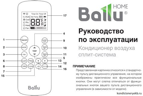 Регулировка и управление кондиционером Ballu на тепло