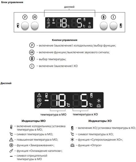 Регулировка и установка температуры