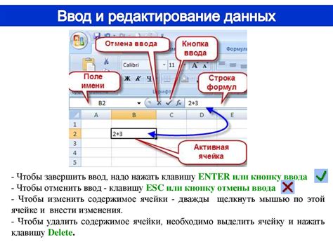 Редактирование и форматирование списка