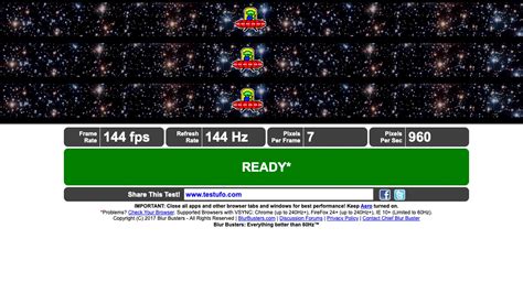 Режимы и дополнительные возможности Ufo test