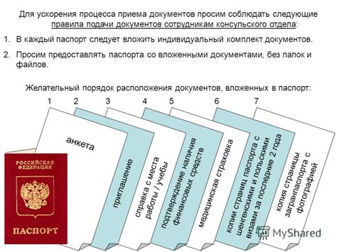 Рекомендации для ускорения процесса оформления паспорта