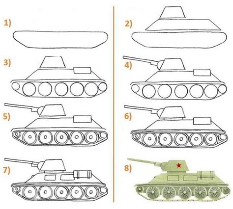 Рисование танка: с чего начать?