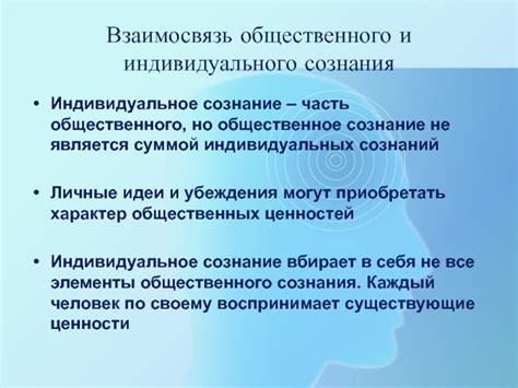 Роль образования в связи общественного и индивидуального сознания