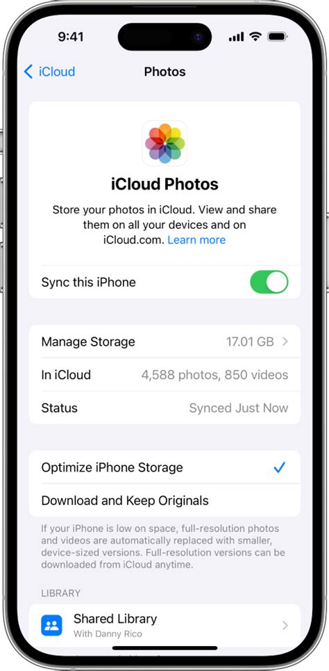 Ручная настройка iCloud на iPhone