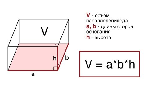 Связь диагонали и объема параллелепипеда