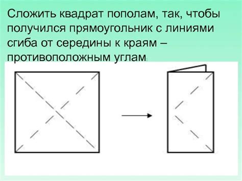 Складывание основного квадрата