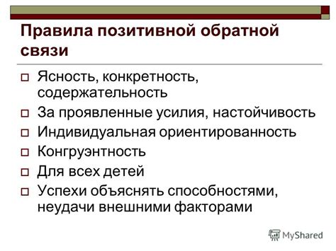 Содержательность и конкретность