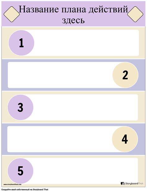 Создайте план действий