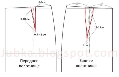 Создание вытачек на юбке