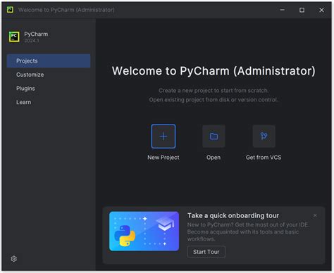 Создание проекта в PyCharm