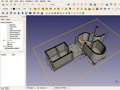 Создание чертежа в Freecad