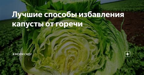 Способы избавления от горечи