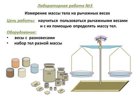 Способы измерения массы воды