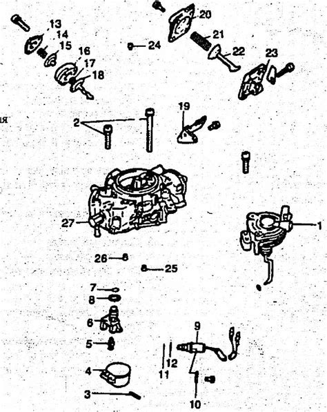 Структура и компоненты карбюратора