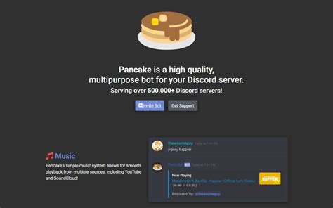 Суть работы бота "Панкейк" в Discord