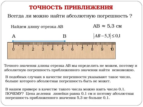 Точность измерений линейки