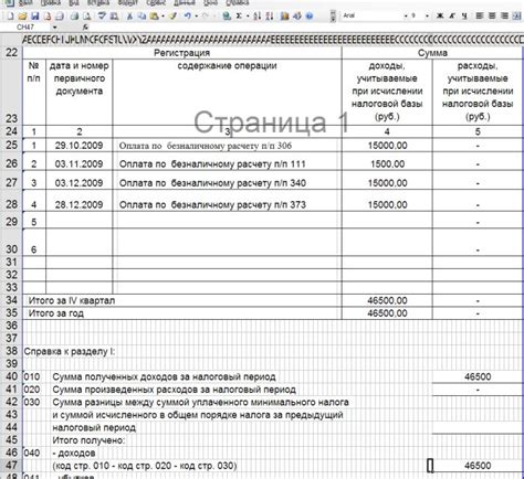 Требования по документированию расходов