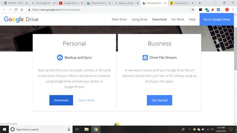 Установите приложение Google Drive на свой компьютер