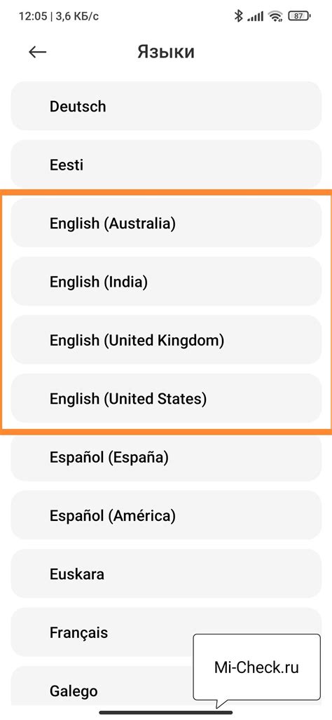 Установка английского языка на Android-смартфоне