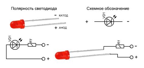 Установка и подключение светодиода