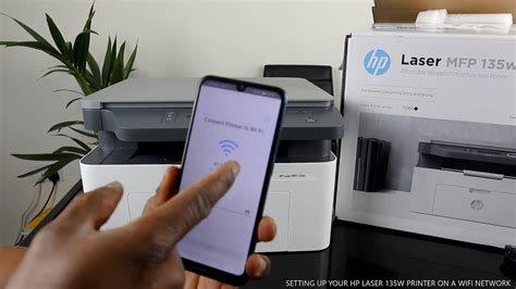 Установка и подключение HP Laser MFP 135w к Wi-Fi без использования WPS