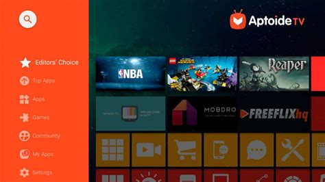 Установка Aptoide TV