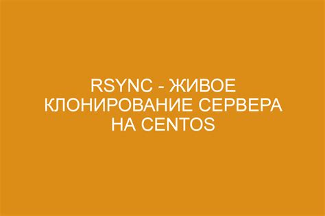 Установка Rsync на различные операционные системы