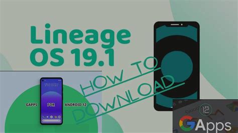 Установка gapps на lineage os 19.1