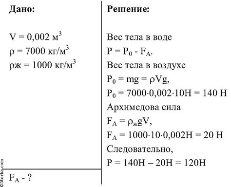 Формула для расчета кг/м3