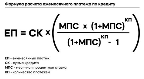 Формула расчета