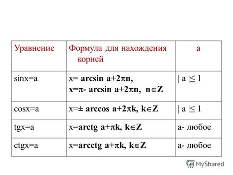 Формулы вычисления арксинуса