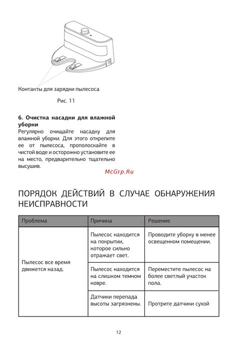 Что делать в случае обнаружения неисправности?