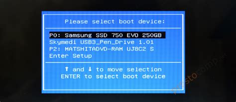 Шаги для открытия boot menu на компьютере Asus