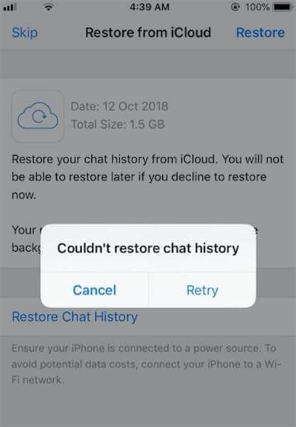 Шаги по очистке истории чата на iPhone в WhatsApp