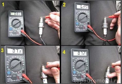 Шаги по проверке катушки мультиметром Калина